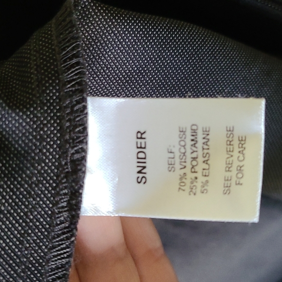 Staci Snider designer tailored mini hooded dress sz large - Picture 11 of 12